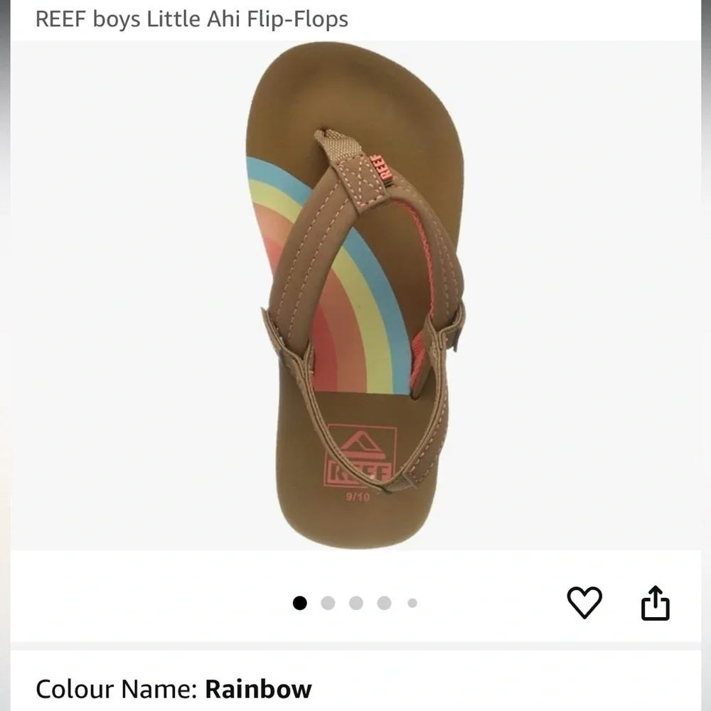 REEF Little Ahi Flip-Flops size 3/4 excellent condition